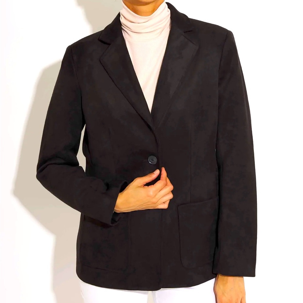 🩷Elie Tahari Size 8 Black Blazer